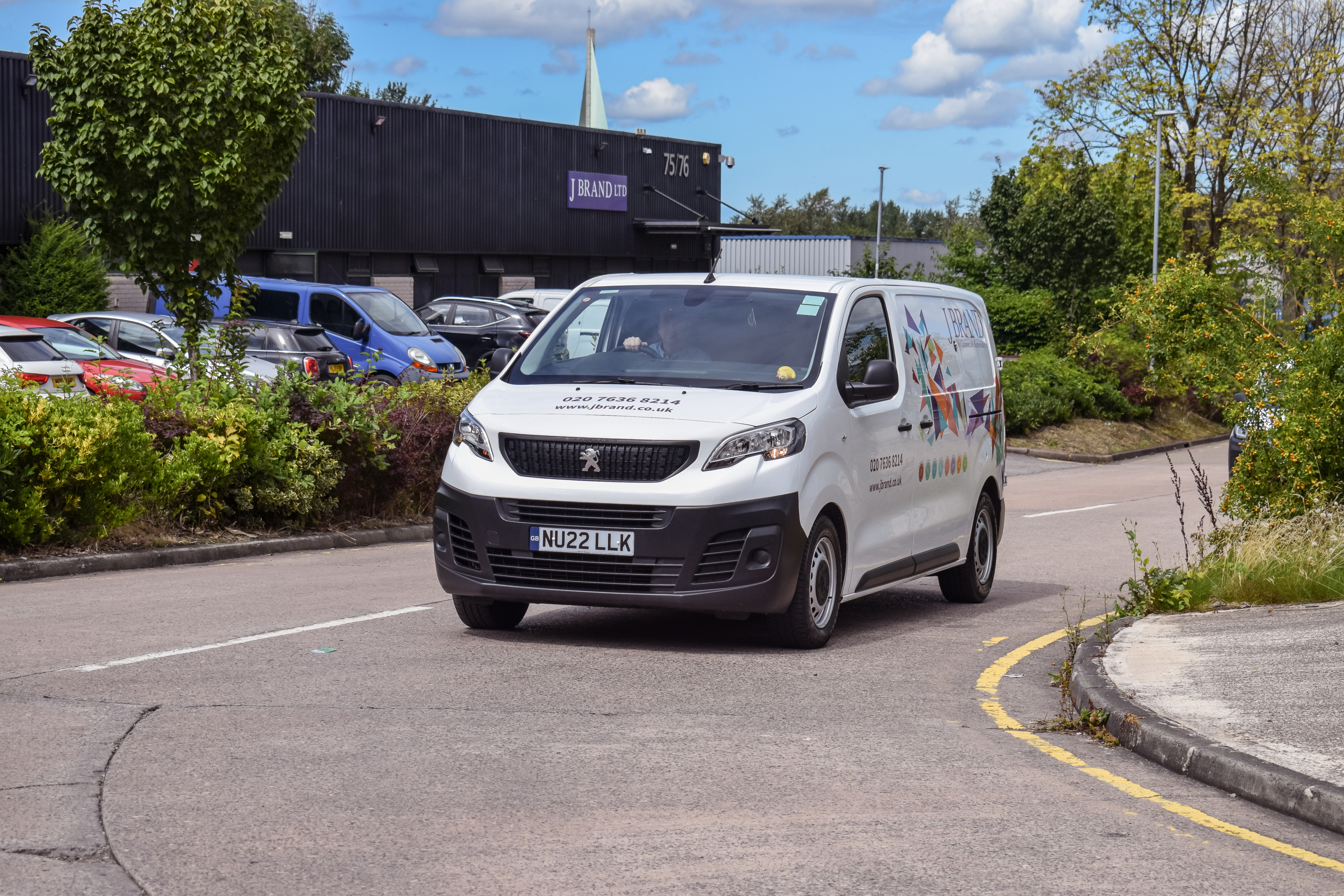 J Brand vehicle provided by Dawsongroup vans